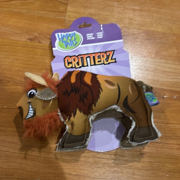 Happy Tails Ruff's Double-Stitched Buffalo Plush Reinforced Toy Dog NEW 10” - Picture 2 of 4